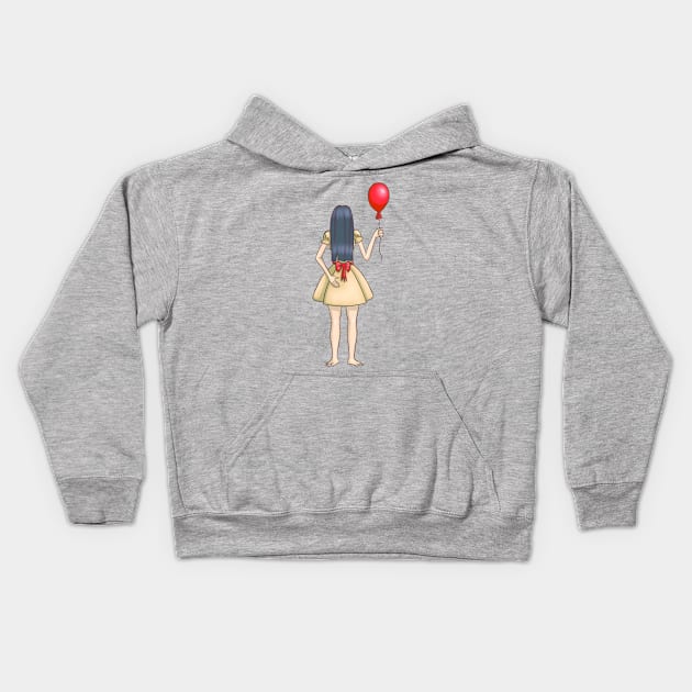 What if mix Samara from The Ring and Pennywise from It? Kids Hoodie by h0lera